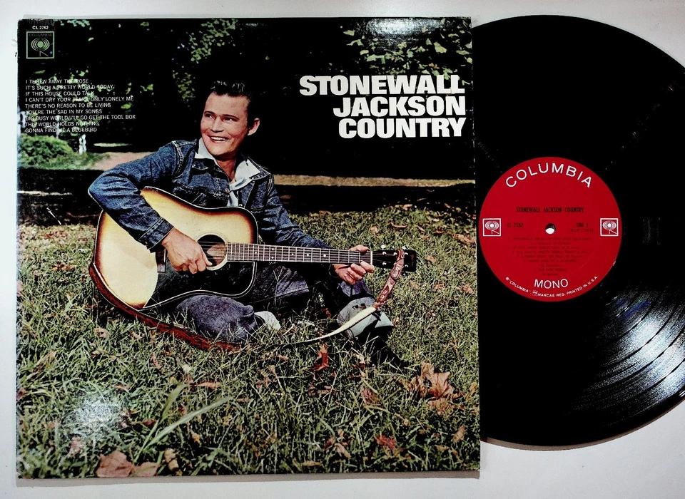 Stonewall Jackson Country LP Record 1965 Mono Columbia Country 33RPM Foto 1 de 2