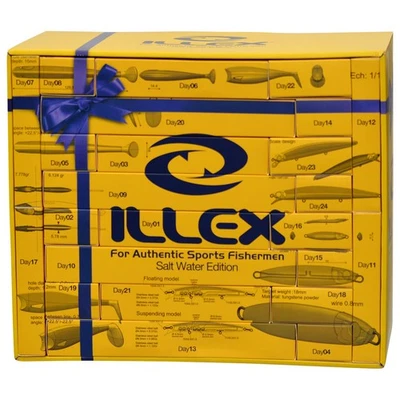 Illex Calendario de Adviento 2024 Agua Salada para Pescadores Pesca depredadores Regalo