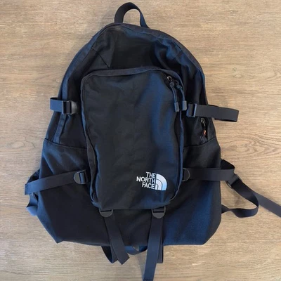 Mochila negra de colección años 90 THE NORTH FACE-Bolso de senderismo-Correas de compresión/Cinturón de cadera Foto 1 de 4