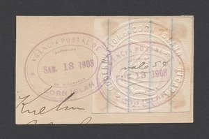 SELLO DE NICARAGUA BRITÁNICA ISLA DEL MAÍZ 1903 MOSQUITO COAST 5c PROVISIONAL RRR, EN MUY BUEN ESTADO - Imagen 1 de 15