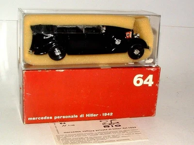 Coche fundido a presión Río # 64 escala 1/43 1942 Mercedes limusina personal di Hitler sin usar, en caja Foto 1 de 4