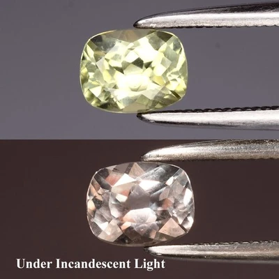 💎 0.60 克拉 5.3x4.2 毫米 VS 气垫自然变色双簧管 - 土耳其宝石 — 第 1/4 张图片