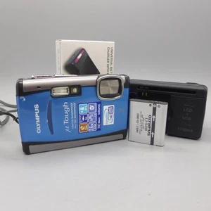 Olympus Digital Camera Mju Tough 6000 10.0MP Blue Tested - Picture 1 of 8