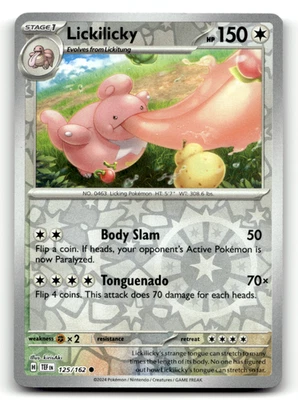 Lickilicky 125/162 Reverse Holo Common SV05: Temporal Forces LP - Image 1 of 2