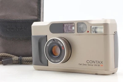[ Near MINT ] Contax T2D Titan Silver Point & Shoot 35mm Film Camera From JAPAN - Image 1 of 4