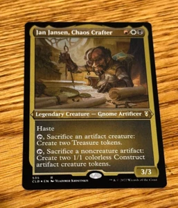 MTG Battle for Baldur's Gate CLB Foil Etched Jan jansen CHaos Crafter - Picture 1 of 1