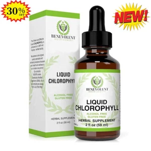 Benevolent Nourishment Liquid Chlorophyll Dietary Supplement 2floz / -UK| - Picture 1 of 11