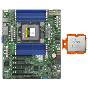 Supermicro H13SSL-N Server Motherboard With AMD EPYC 9V33X(9684X OEM)96Cores CPU - Picture 1 of 4