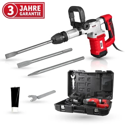 WALTER SDS Max Stemmhammer Abbruchhammer 1300W, inkl Koffer, Spitz- Flachmeißel - Bild 1 von 4