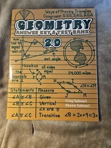 Teaching Textbooks Geometry 2.0 Answer Key and Test Bank Homeschool Sabouri - Picture 1 of 2