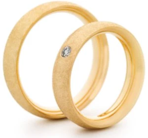 Trauringe Vaduz - 585 Gold (14 Karat) ODER 750 Gold (18 Karat) - Bild 1 von 1