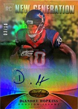 2013 Panini Certified Mirror Gold Auto DeAndre Hopkins 3/10 Texans Cardinals