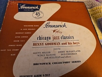 CHICAGO JAZZ Classics Benny Goodman His Boys Brunswick 45 RPM Box Set of 4  - Image 1 of 4
