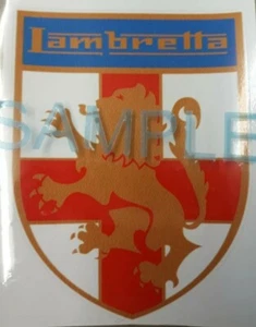 Lambretta Shield Car Vespa Lambretta Scooter Camper Van Decal Sticker - Picture 1 of 1