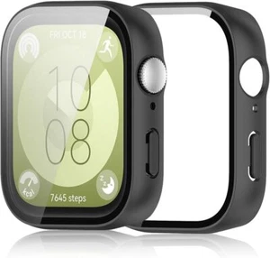 Hülle für Huawei Watch Fit 3 Schutzhülle Schutzglas Display Panzerfolie Full 9H - Bild 1 von 15