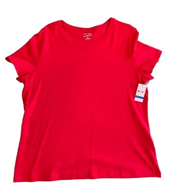 Studio Works Shirt Womens Red XL Short Sleeve Retired Brand HTF NEW NWT - Image 1 of 4