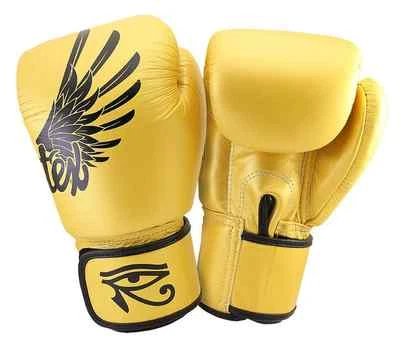 FAIRTEX MUAY THAI KICK BOXING GLOVES FALCON GOLD BGV1 SIZE 8 10 12 14 16 18 OZ