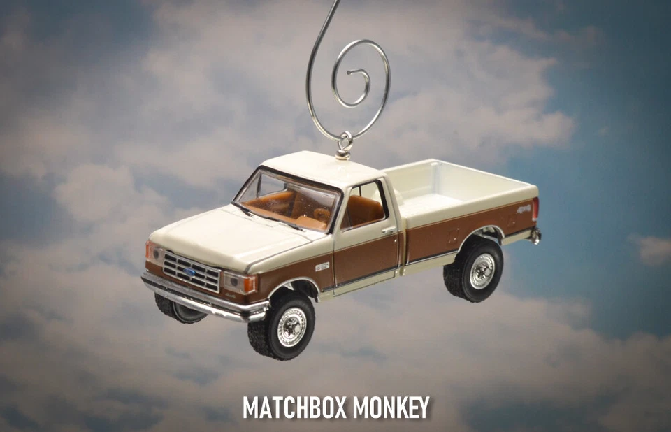 1991 Ford F-250 XLT Lariat 4x4 Lifted Custom Christmas Ornament F350 Squarebody - Image 1 of 1