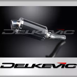Honda CB500F 13-19 Delkevic Aftermarket Slip On 9" Carbon Oval Muffler Exhaust - Picture 1 of 5