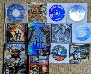 Retro PC Game Lot: Warhammer, Thief, City Life, EarthSiege, Rise of Nations, etc - Picture 1 of 5