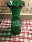 11” Vintage Misura Roma  Green “Litre” Table Wine Carafe Made in Italy