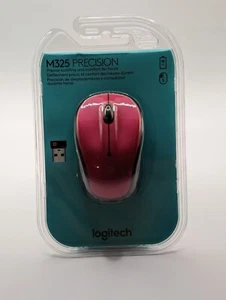 Logitech - M325 Precision Wireless Mouse w/ Receiver, Red, New - Picture 1 of 3