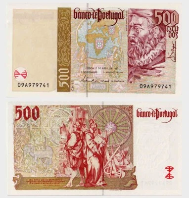 Portugal - 1997 - 500 Escudos - Ch.13 - "UNC"  #ED4876 - Image 1 of 4