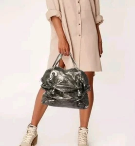 Bolso Zuma Michael Kors Gunmetal Metálico Cuero Recogido - Imagen 1 de 10