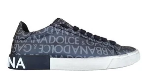 DOLCE & GABBANA scarpe da uomo Portofino vintage CS2203 AM924 8B969 nero - Picture 1 of 5