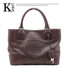 Loewe Amazona 311.62.028 Women's Leather Handbag Brown Used