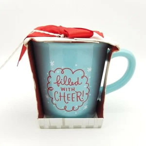 Hallmark Weihnachtstasse Nordpol Merry Teal Kaffeetasse Weihnachtsgeschenk Sammlerstück - Bild 1 von 7