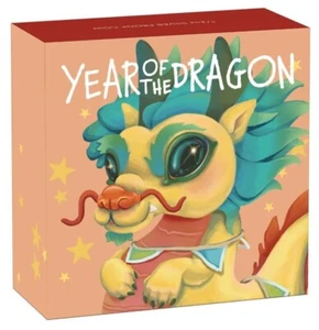 2024 Year of the Dragon - Baby Dragon 1/2oz Silver Proof Coin - Perth Mint - Bild 1 von 6