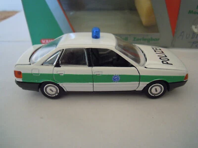 SCHABAK MODELL 1/43 Audi 80 quattro polizia polizei - Immagine 1 di 4