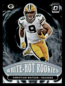 Donruss Optic #WHR-7 2022 Christian Watson White Hot Rookies Packers - Imagen 1 de 2