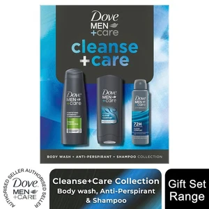 Dove Men+Care Geschenkset Cleanse+Care Trio - Bodywash, Deo, Shampoo - Bild 1 von 43