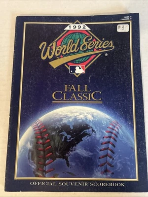 World Series Fall Classic Official Souvenir Scorebook Blue Jays vs. Braves 1992 - Image 1 of 3