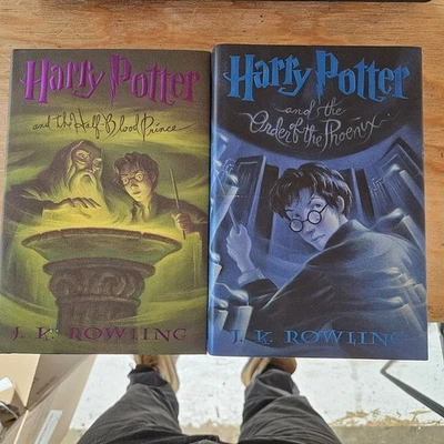 Harry Potter Scholastic Hardcover 1st  Ed Set Half Blood Prince Order of Phoenix - Image 1 of 3