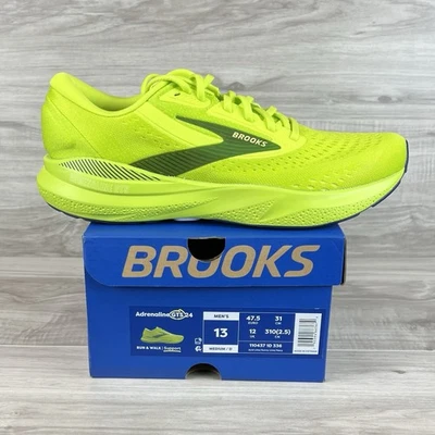 Мужские кроссовки Brooks Adrenaline GTS 24 размер 13 цвет кислоты лайм зеленый - Изображение 1 из 4