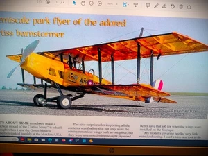 MAXFORD RC " CURTISS JENNEY "  38 IN. ARF, PRISTINE NEW IN ALUM. CASE - Picture 1 of 15