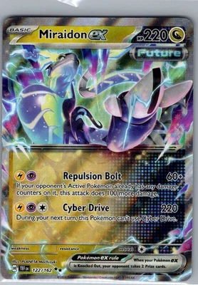 Miraidon ex 122/162 SV05: Temporal Forces - Pokemon Card - NM - Image 1 of 2