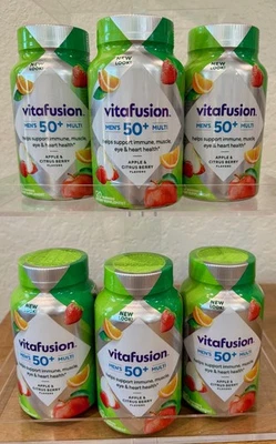 Pack de 6 - Vitafusion Hombre 50+ Multi Gomitas 120 ct Nuevo Precintado CADUCIDAD 4/26 Foto 1 de 4