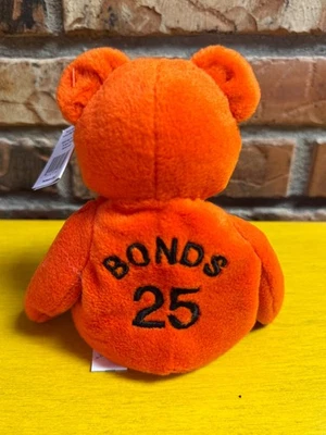  Salvino's Bamm Beano's #25 Barry Bonds 1998 MLB plush Beanie Baby w/ Tags New - Image 1 of 3