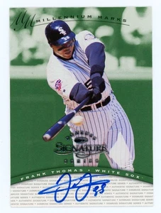 1997 Donruss Signature Series Frank Thomas Millennium Marks Auto 229/400 HOF SP - Picture 1 of 2