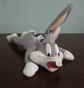 Vintage Looney Tunes Bugs Bunny 8 Zoll Plüschpuppe Play-by-Play Beanie - Bild 1 von 10