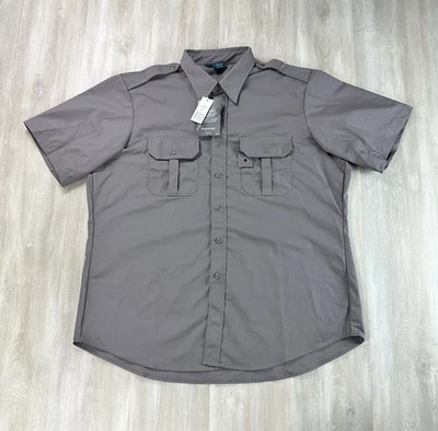 Propper Tactical Shirt Men’s XL Gray Short Sleeve Button Up Military Uniform New - Image 1 of 4