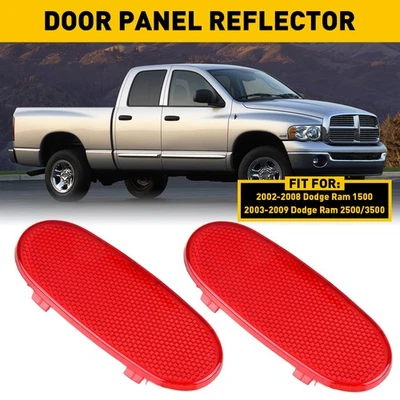 2x Lente de Luz Painel Refletor de Porta para 2003-2009 Dodge 2500/3500 Ram 5179299AA - Imagem 1 de 4