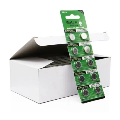 10Pcs AG10 LR54 Cell Coin 1.55V SR54 389 189 LR1130 SR1130 Button Batteries - Image 1 of 4