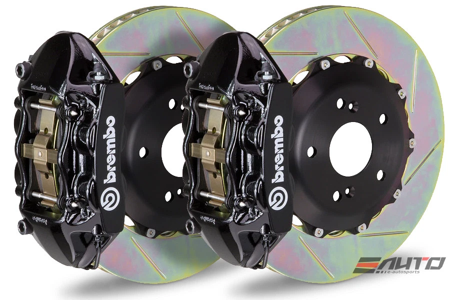 Rotor de ranura Brembo Front GT Brake BBK 4Pot negro 328x28 para Miata MX-5 MX5 16-17 Foto 1 de 1