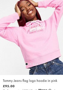 Tommy Hilfiger Pink Hoodies for Women 