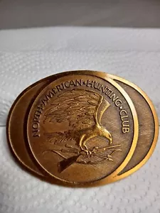 1 hebilla de cinturón de latón de 3 1/2" para club de caza de América del Norte - Imagen 1 de 2